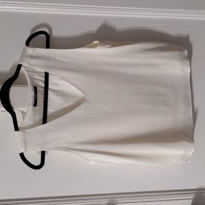 Quince Silk White Tank Top in Large